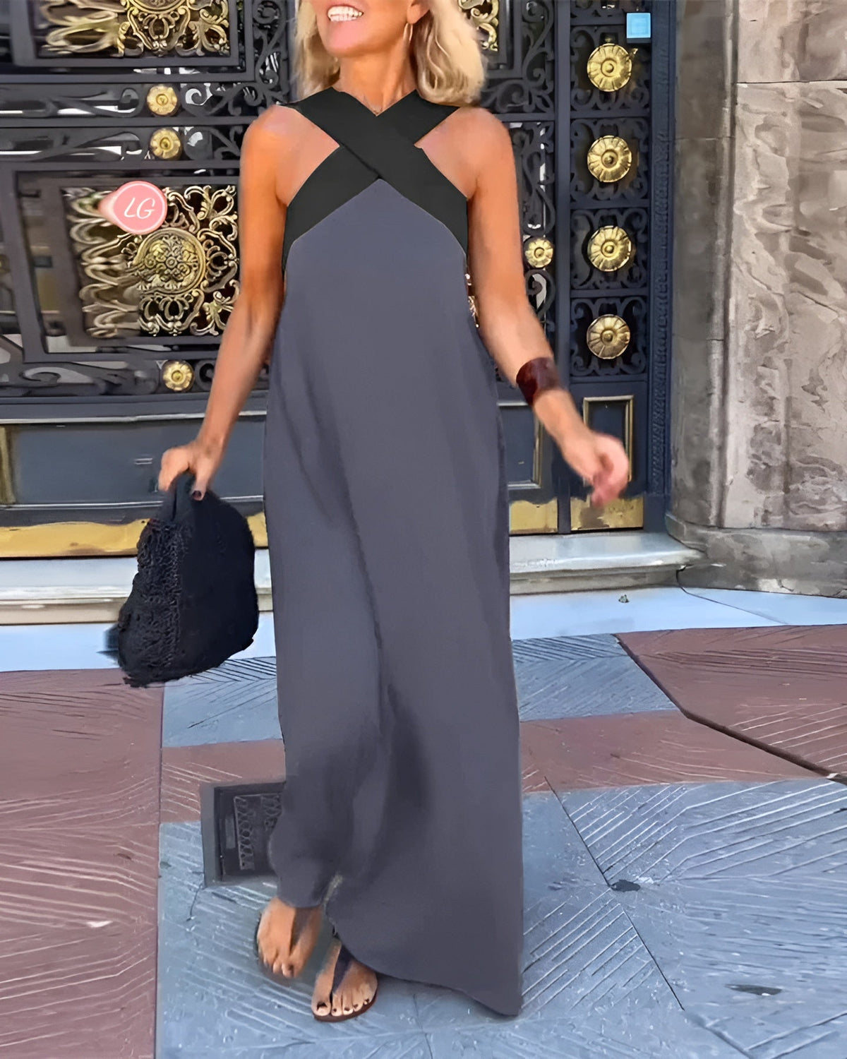 Delphine | Cross-Shape Dress