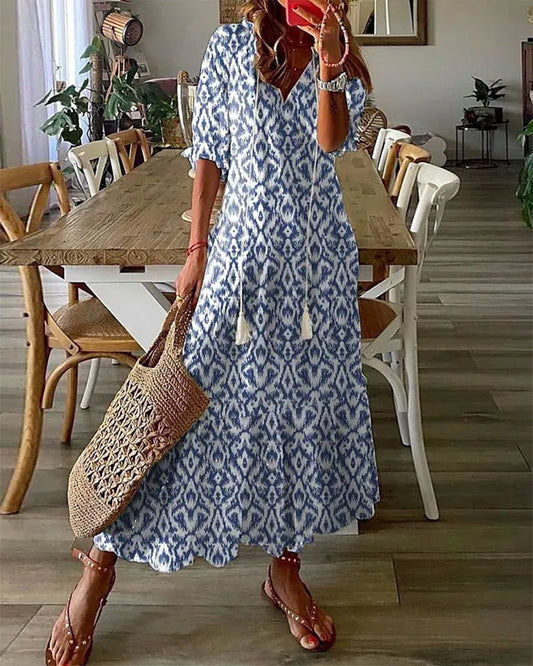 Dianna | Bohemian Dress With Center Opening
