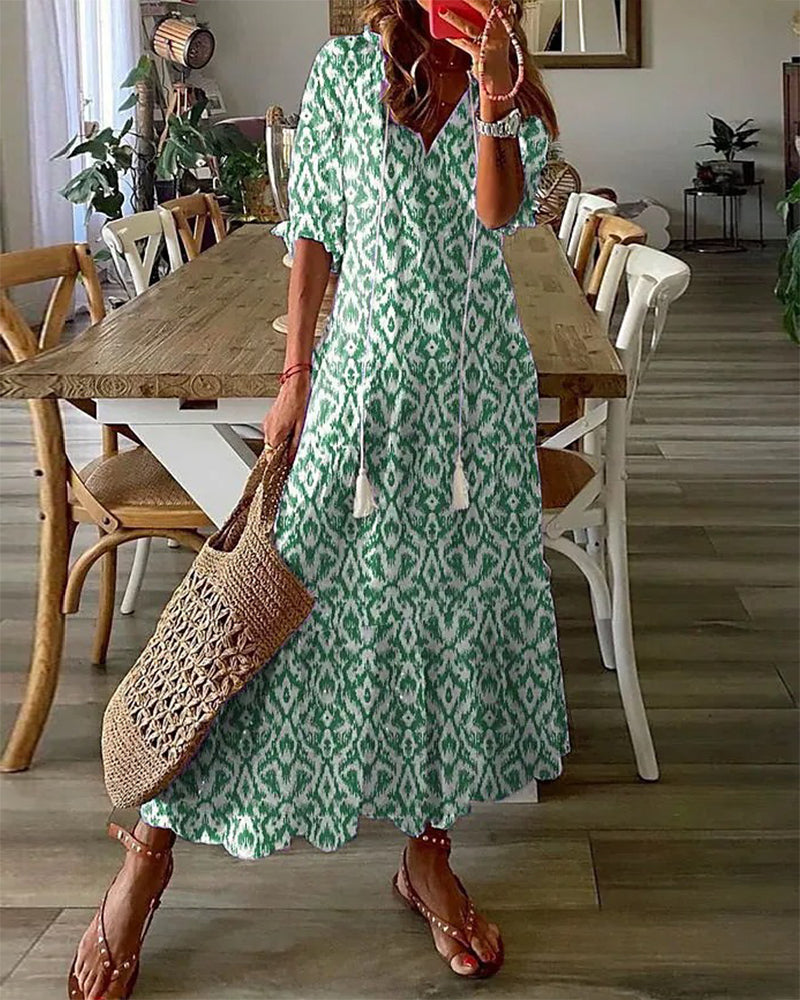 Dianna | Bohemian Dress With Center Opening