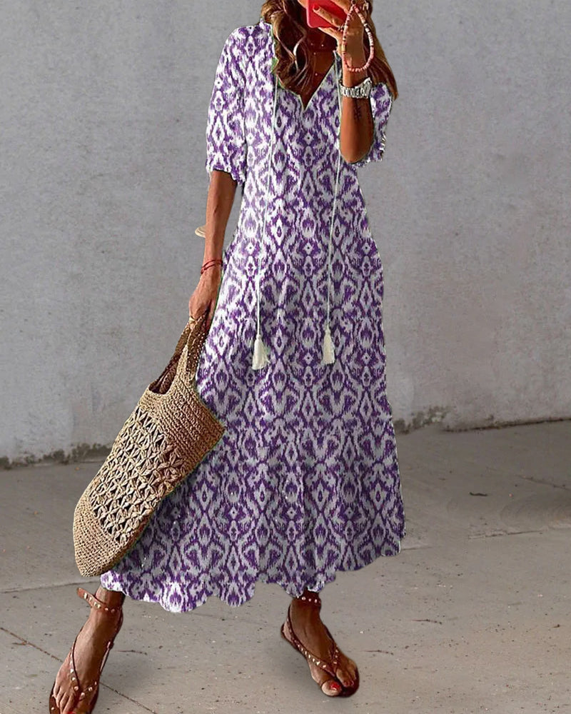Dianna | Bohemian Dress With Center Opening