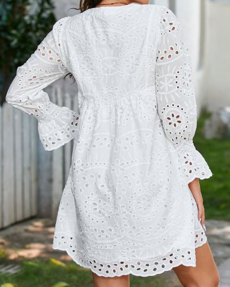 Paisley | Elegant Hollow-Out Midi Dress