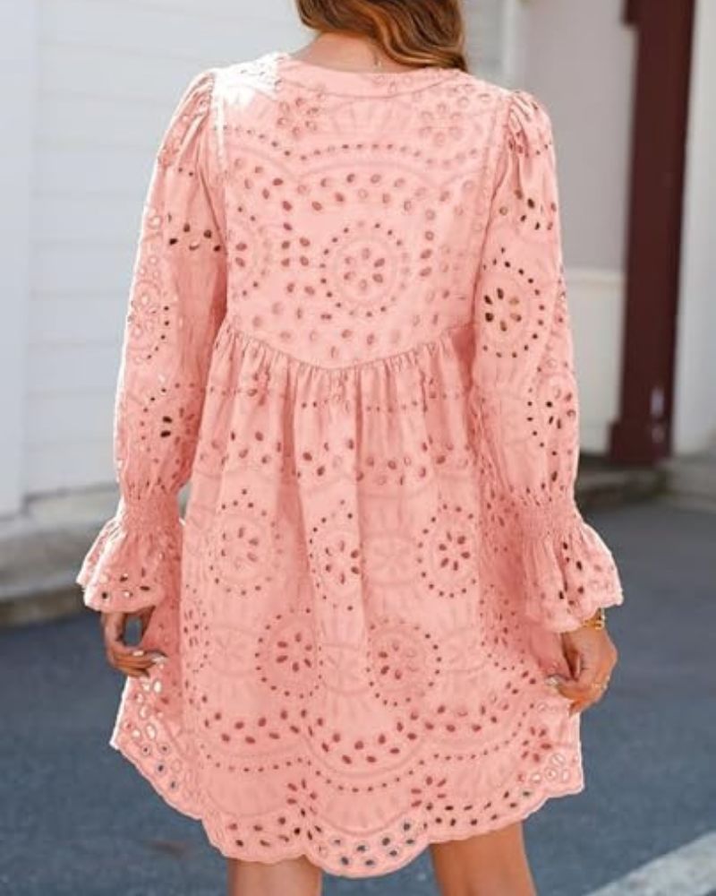 Paisley | Elegant Hollow-Out Midi Dress