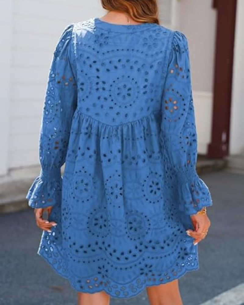 Paisley | Elegant Hollow-Out Midi Dress