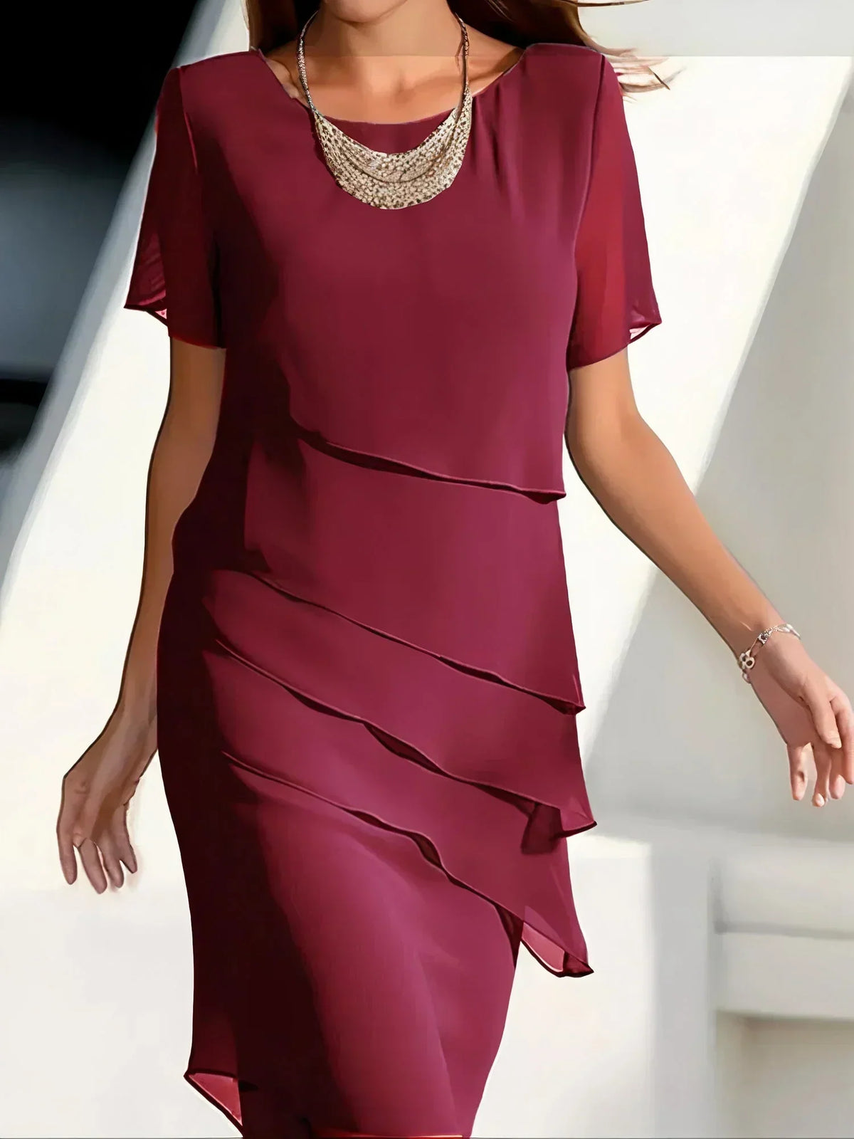 Isabella | Elegant Tummy Flattering Dress