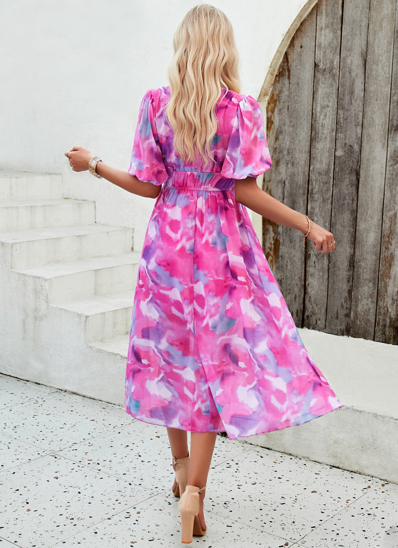 Sandra | Floral Tummy-Covering Dress