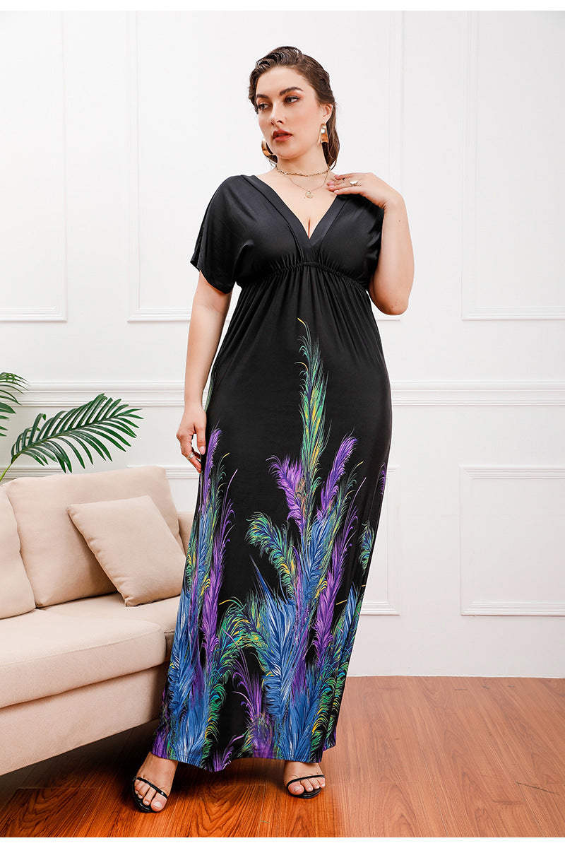 Ella | Tummy-Flattering Butterfly Maxi Dress