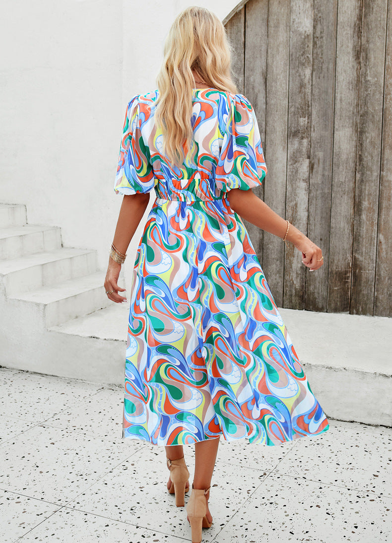 Sandra | Floral Tummy-Covering Dress