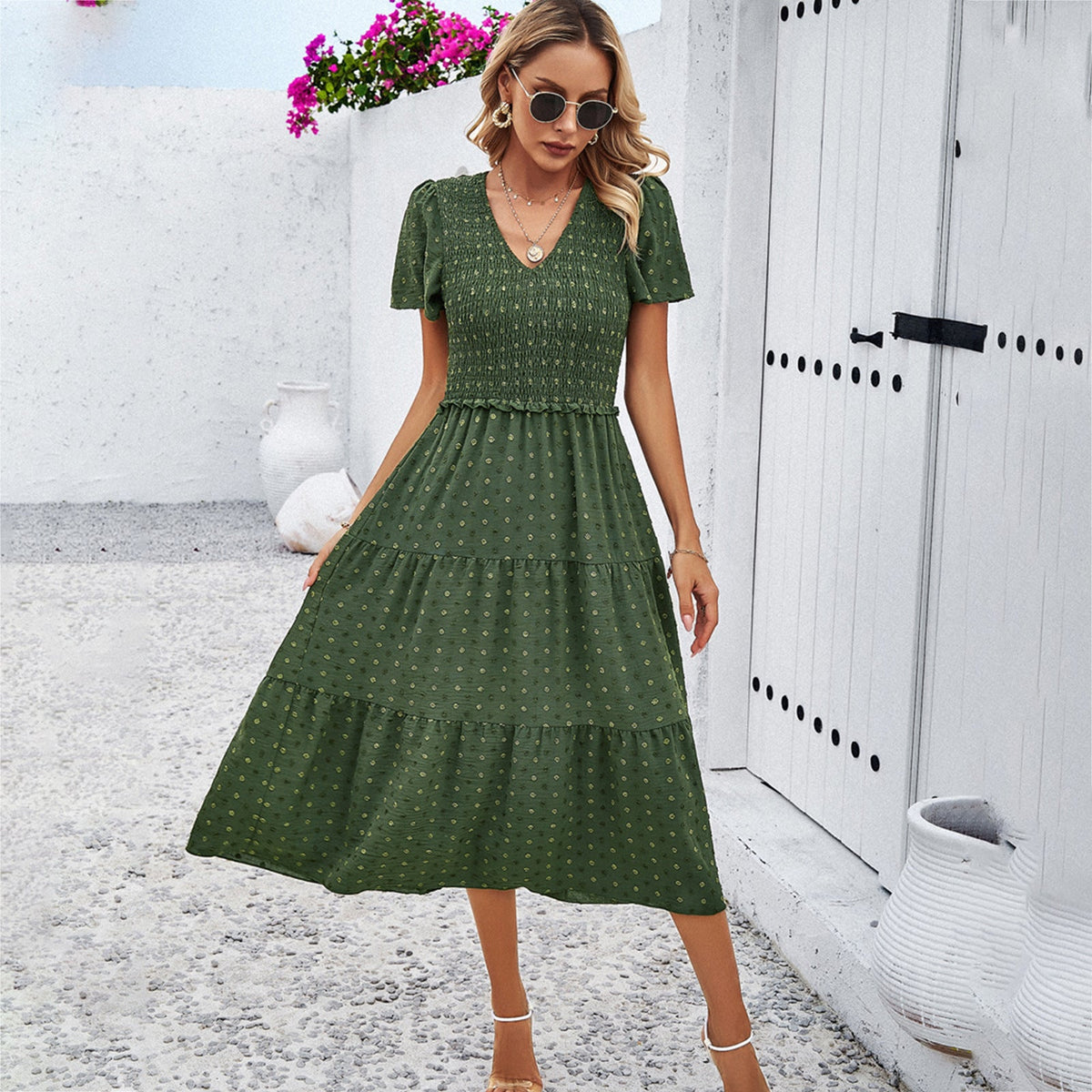 Lola | Flattering Polka Dot Dress