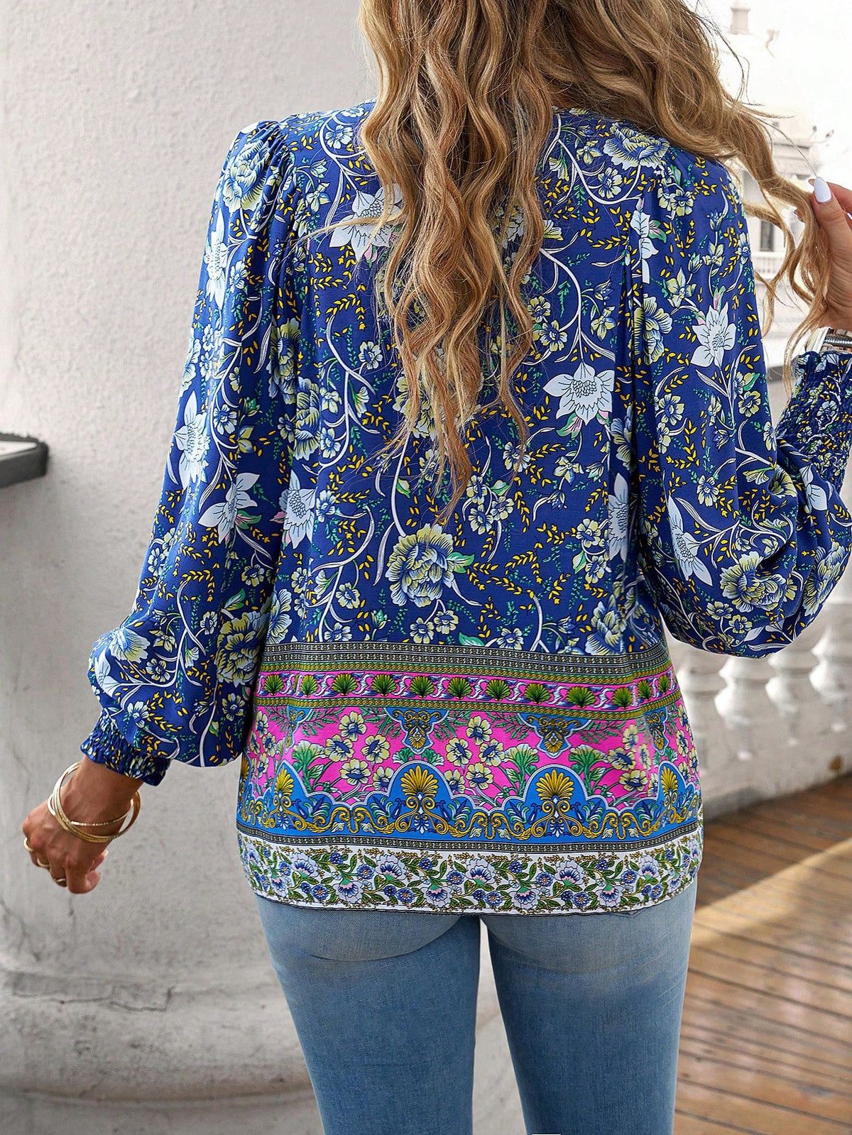 Zoey | Floral Smocked Blouse