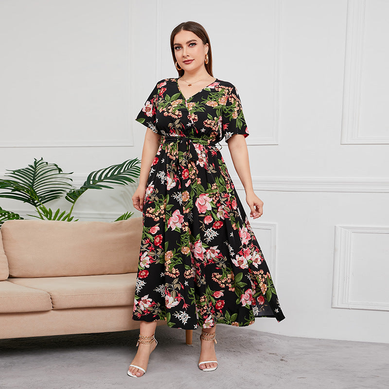 Mia | Tummy-Flattering Floral Maxi Dress