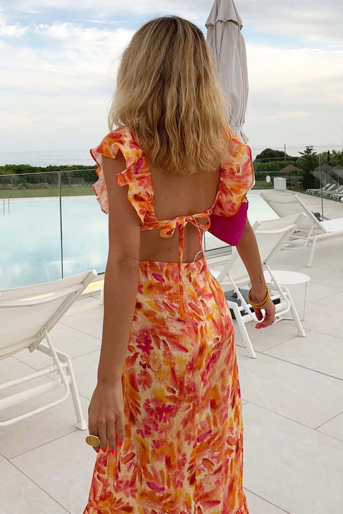Ariella | Ruffled Floral Dress