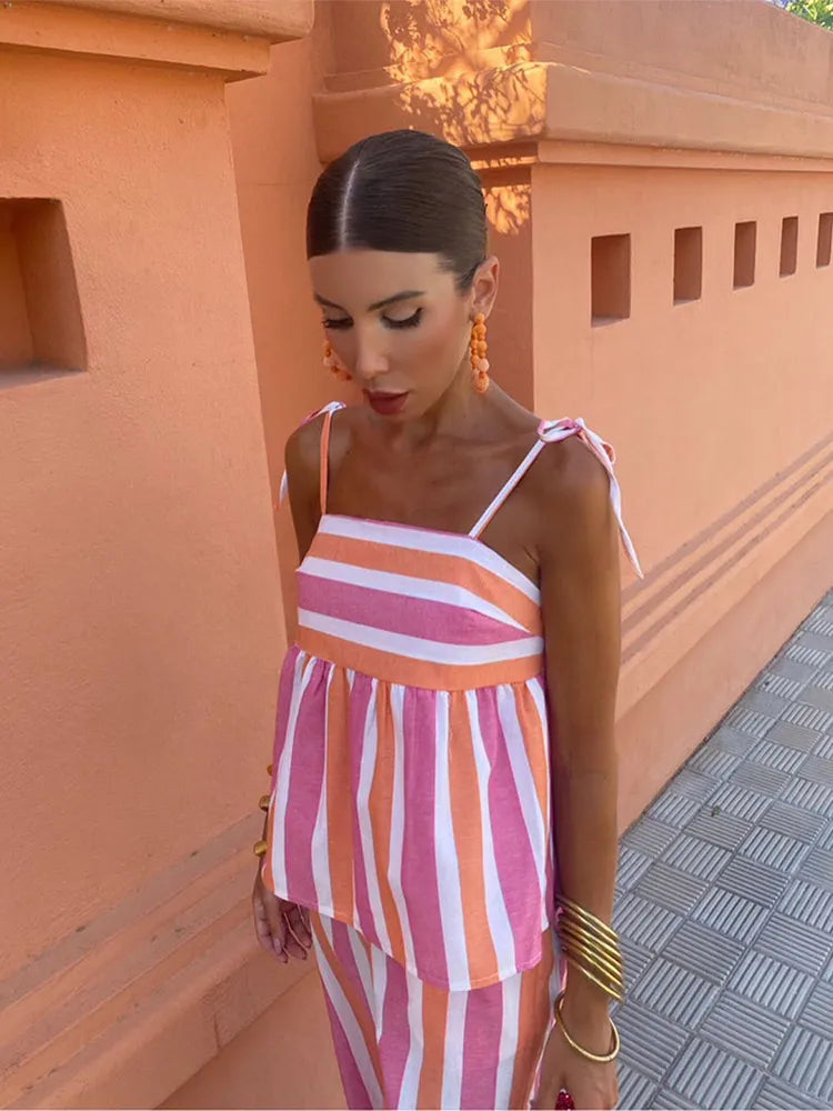 Hanne | Elegant Summer Set for Women with Print