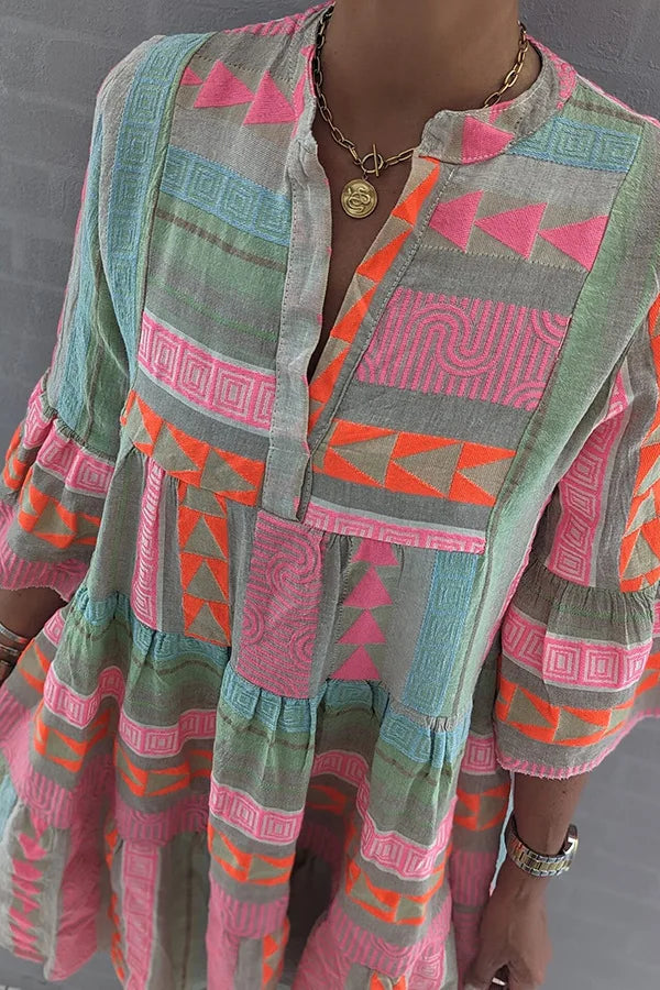 Ayla | Bohemian Tiered Tunic Dress