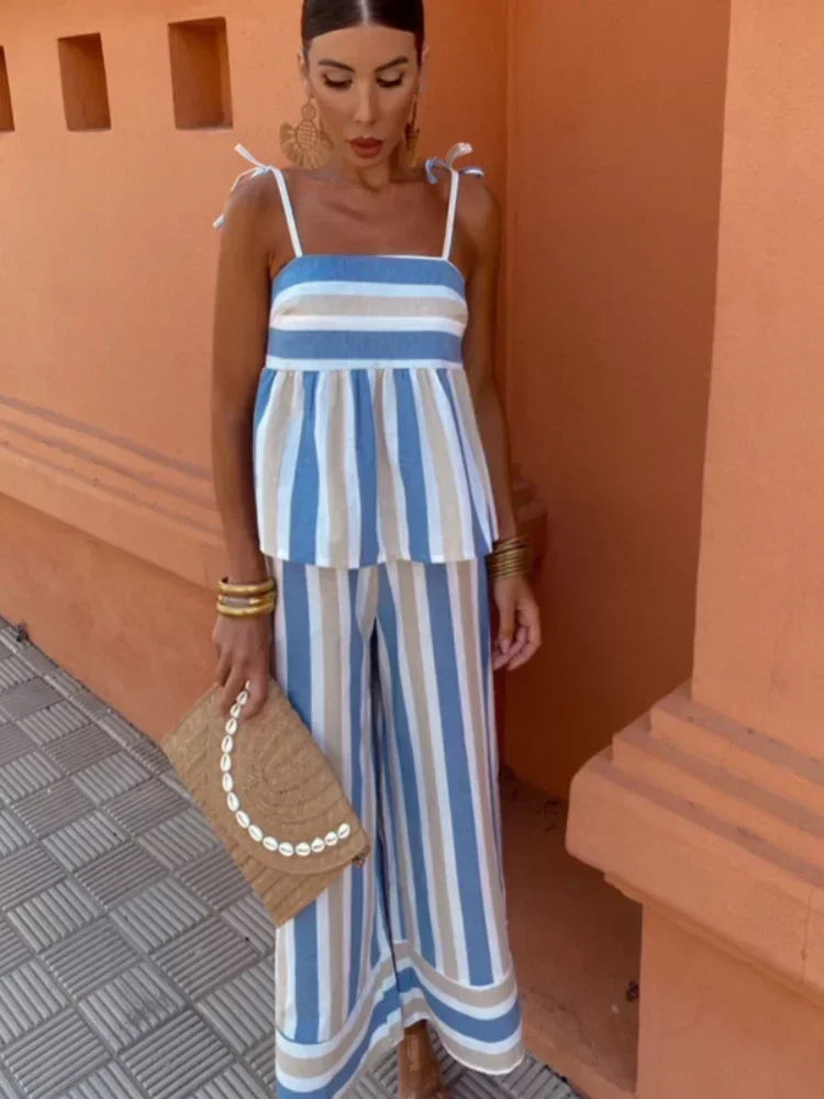Hanne | Elegant Summer Set for Women with Print