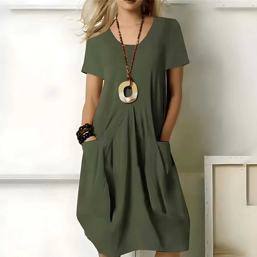 Lina | Timeless Tummy Flattering Comfort Dress