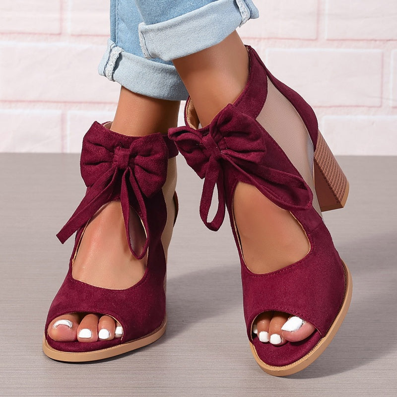 Rachele | Bow Charm Orthopedic Heels