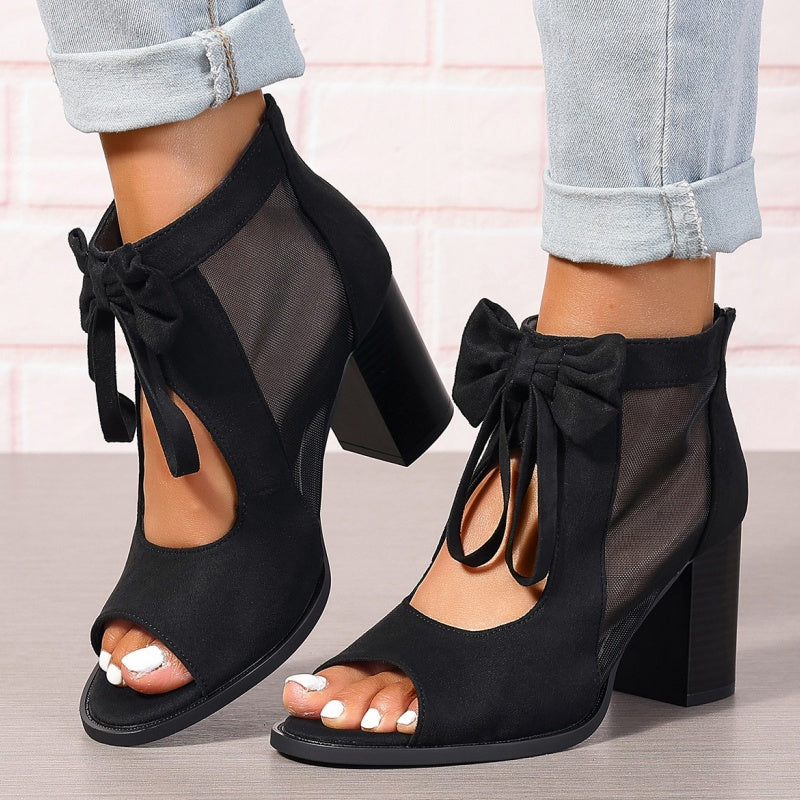 Rachele | Bow Charm Orthopedic Heels
